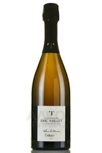 Champagne Eric Taillet Exlusiv’T Extra Brut - шампанское Шампань Эрик Тайе Эксклюзив’Т Брют  2019 год 0.75 л белое брют