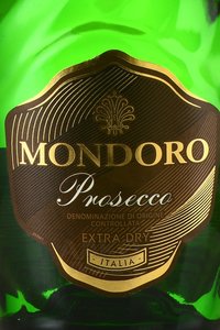 Mondoro Prosecco DOC - вино игристое Мондоро Просекко ДОК 0.75 л белое сухое в п/у с бокалом