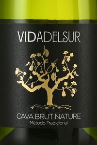 Vidadelsur, Cava Brut Nature - вино игристое Кава Видадельсюр Брют Натюр 0.75 л белое брют