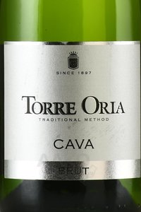 Torre Oria Cava Brut - вино игристое Кава Торре Ория Брют 0.75 л белое брют