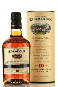 Edradour 10 years - виски Эдрадур 10 лет 0.7 л