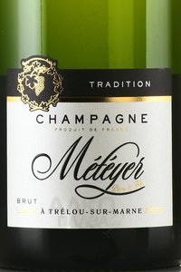 Meteyer Brut Tradition - шампанское Метейе Брют Традисьон 2018 год 0.75 л белое брют