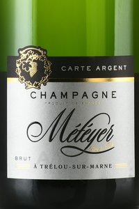 Meteyer Carte Argent - шампанское Метейе Карт Аржан 2016 год 0.75 л белое брют
