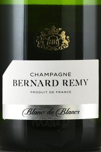 Bernard Remy Blanc de Blancs - шампанское Бернар Реми Блан де Блан 2017 год 0.75 л белое брют в п/у