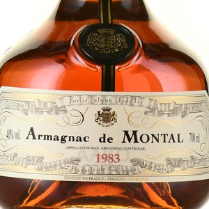 Armagnac Bas Armagnac de Montal 1983 years - арманьяк Баз Арманьяк де Монталь 1983 года 0.7 л