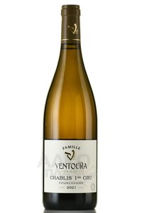 Domaine Ventoura Chablis 1-er Cru Fourchaume - вино Шабли Премье Крю Вентура Фуршом 0.75 л белое сухое