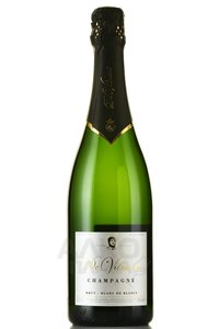 De Vilmont Brut Blanc de Blancs - шампанское Де Вильмонт Брют Блан Де Блан 2018 год 0.75 л белое брют в п/у