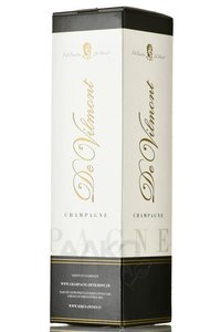 De Vilmont Brut Grande Reserve Premier Cru - шампанское Де Вильмонт Брют Гранд Резерв Премьер Крю 2018 год 0.75 л белое брют в п/у