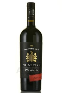 Montecore Primitivo Puglia - вино Монтекоре Примитиво Пулия 2020 год 0.75 л красное полусухое