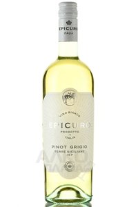 Epicuro Pinot Grigio Terre Siciliane - вино Эпикуро Пино Гриджио Терре Сичилиане 2021 год 0.75 л белое полусухое