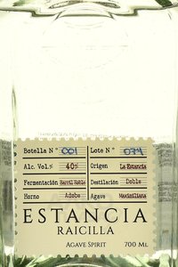 Raicilla Estancia - мескаль Раисилья Эстансия 0.7 л