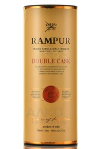 Rampur Double Cask - виски Рампур Дабл Каск 0.7 л в тубе