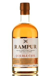 Rampur Double Cask - виски Рампур Дабл Каск 0.7 л в тубе