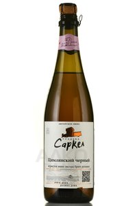 Вино игристое Цимлянский черный Саркел 2020 год 0.75 л розовое экстра брют ГКФХ Губин