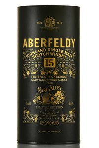 Aberfeldy 15 Years Old Limited Edition - виски Аберфелди 15 лет Лимитед Эдишн 0.7 л в тубе
