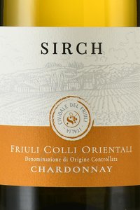 Sirch Chardonnay Friuli Colli Orientali - вино Сирк Шардоне Фриули Колли Ориентали 2022 год 0.75 л белое сухое