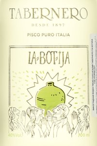 Tabernero La Botija Pisco Puro Italia - писко Табернеро Ла Ботиха Писко Пуро Италия 0.7 л в тубе