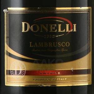 Donelli Lambrusco dell`Emilia - игристое вино Донелли Ламбруско дель Эмилия 0.75 л