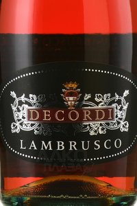 Decordi Lambrusco - игристое вино Ламбруско Декорди 0.75 л