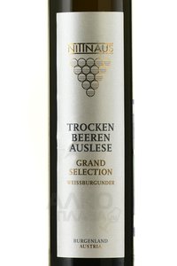 Nittnaus Trockenbeerenauslese Weissburgunder Grand Selection - вино Ниттнаус Трокенберенауслезе Вайсбургундер Гранд Селекшн 2015 год 0.375 л белое сладкое