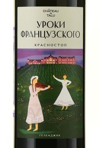 Вино Уроки французского Красностоп 2022 год 0.75 л красное сухое