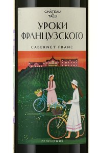 Вино Уроки французского Каберне Фран 2021 год 0.75 л красное сухое