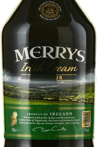 Merrys Irish Cream - ликер Мэррис Айриш Крем 0.7 л